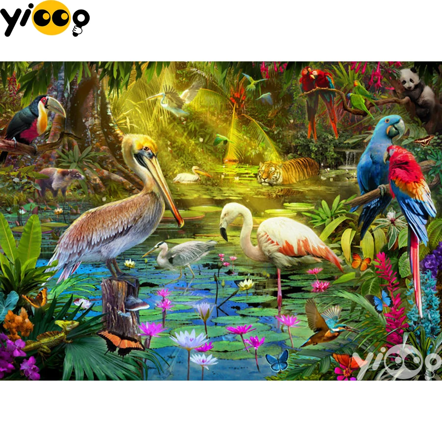 Full Square/Round Diamond Embroidery Jungle birds 5D Diamond Painting Rhinestone Mosaic Home Decor Gift BX2643
Full Square/Round Diamond Embroidery Jungle birds 5D Diamond Painting Rhinestone Mosaic Home Decor Gift BX2643