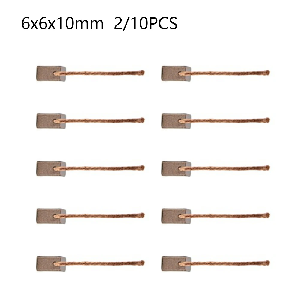 2/10pc Carbon Brush 6x6x10mm For Blower Motor/ Fan Motor/Windshield Wiper Motor Rugged Easy To Use High Quality
2/10pc Carbon Brush 6x6x10mm For Blower Motor/ Fan Motor/Windshield Wiper Motor Rugged Easy To Use High Quality