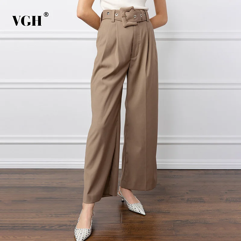 VGH Casual Loose Full Length Pants Women High Waist Elegant Streetwear Wide Leg Pants For Female Fashion Clothes 2021 Autumn New
VGH Casual Loose Full Length Pants Women High Waist Elegant Streetwear Wide Leg Pants For Female Fashion Clothes 2021 Autumn New