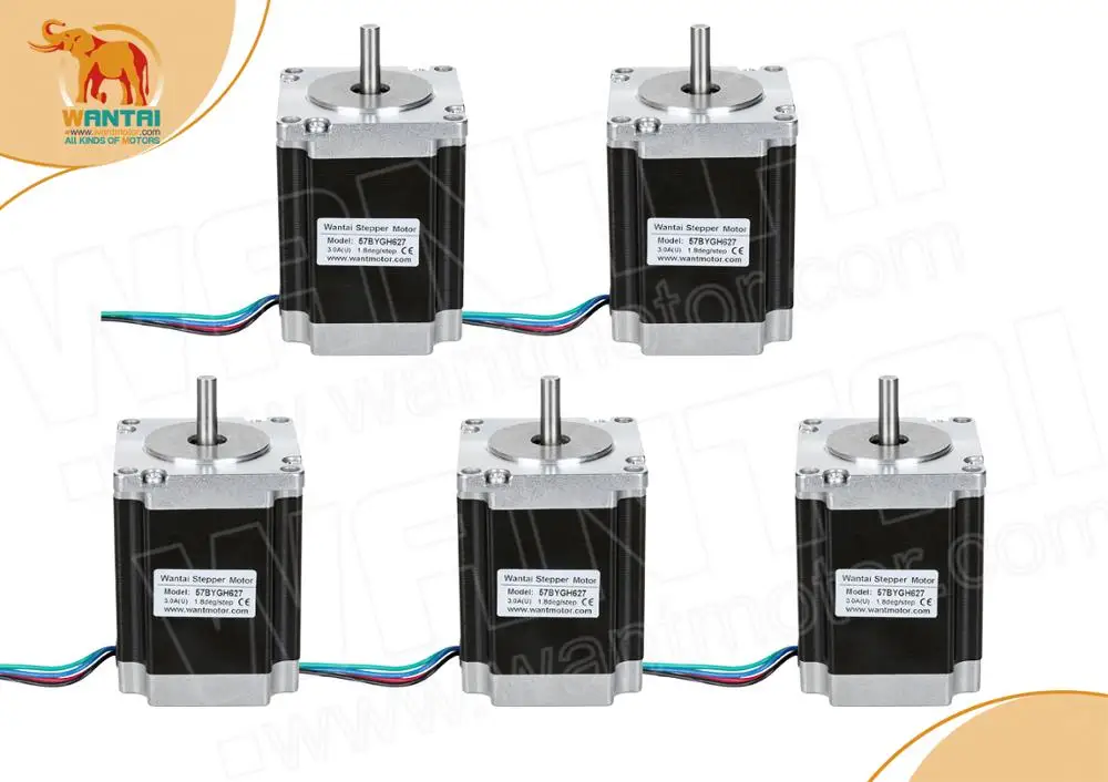 ЕС, Рош, 5 шт. Nema 23 с 280oz-in, 3.0A, 78 мм, 4 ведущих провода, шаговый двигатель/шаговый двигатель 57BYGH627 Wantai 3D CNC гравер,
ЕС, Рош, 5 шт. Nema 23 с 280oz-in, 3.0A, 78 мм, 4 ведущих провода, шаговый двигатель/шаговый двигатель 57BYGH627 Wantai 3D CNC гравер,