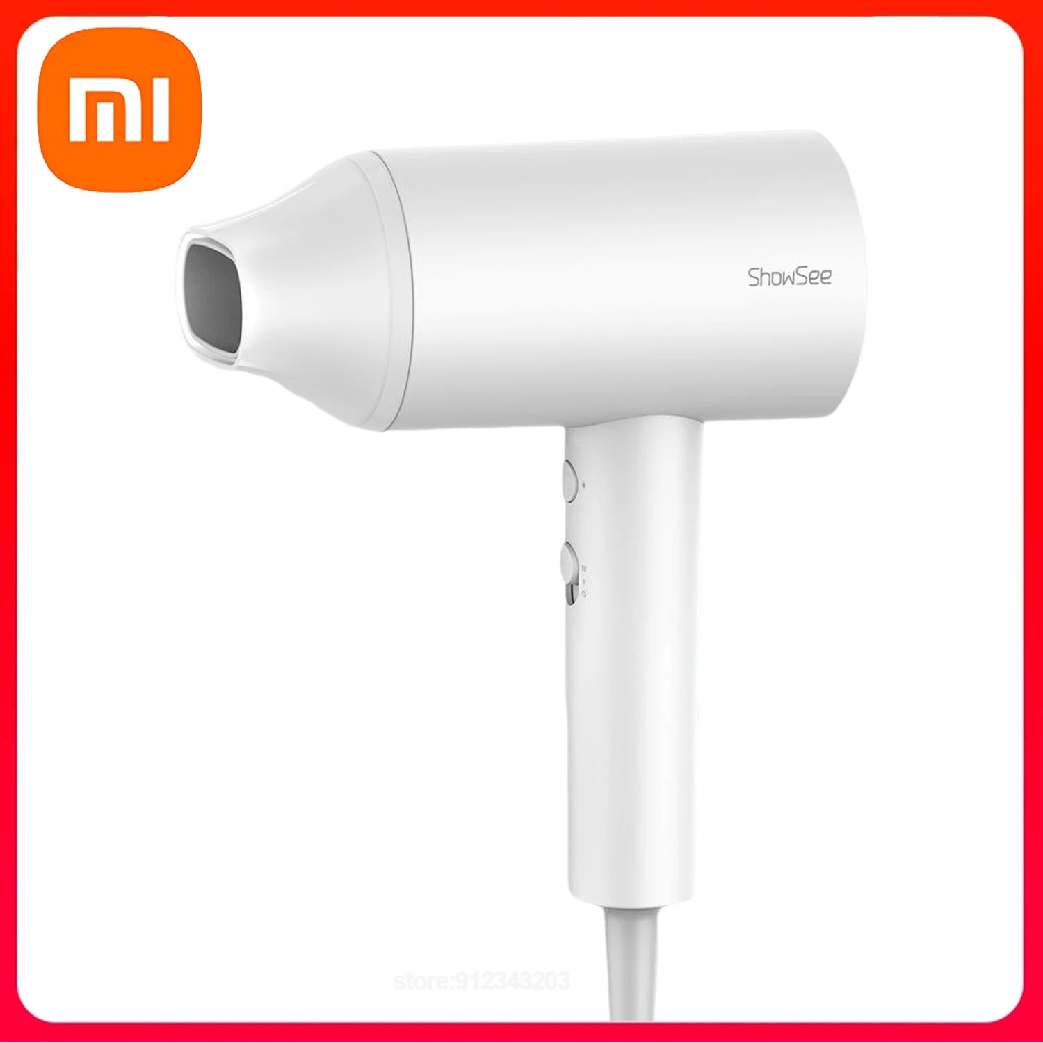 

Фен Xiaomi Mijia Anion с отрицательными ионами, 1800 Вт, профессиональный Быстросохнущий домашний портативный диффузор для волос