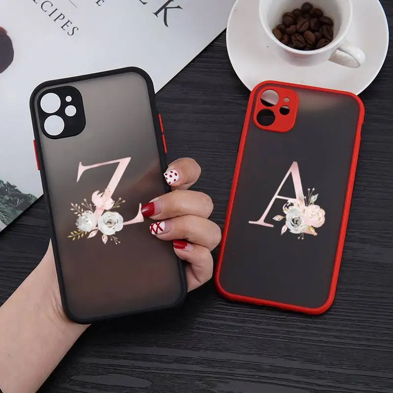 Intial Acronym flower Design high quality Phone Case matte transparent For iphone 7 8 11 12 plus mini x xs xr pro max cover
Intial Acronym flower Design high quality Phone Case matte transparent For iphone 7 8 11 12 plus mini x xs xr pro max cover