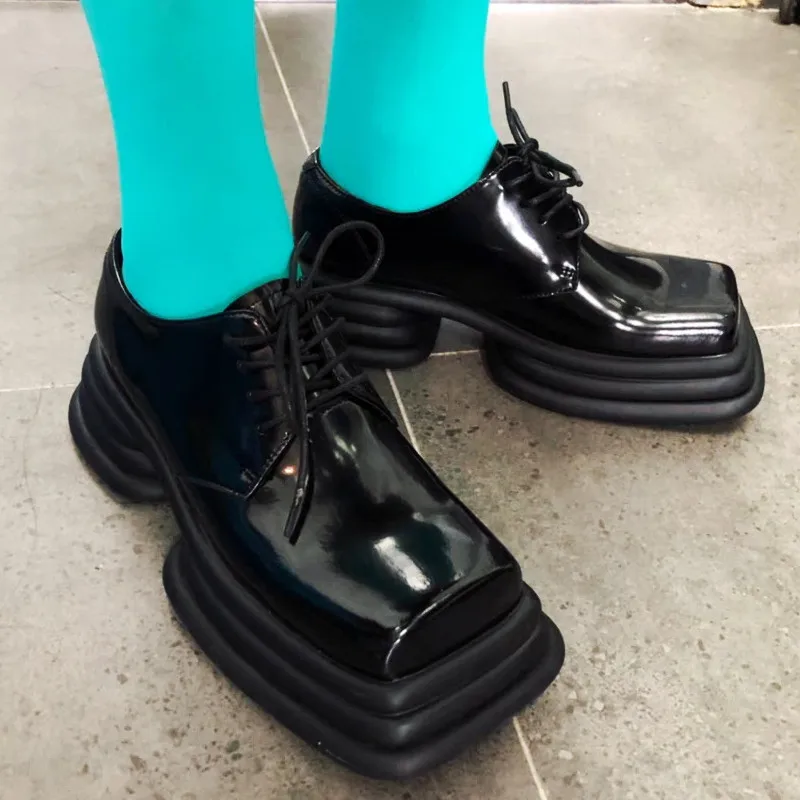 Брендовые туфли riason ini 2021 на квадратном каблуке и платформе, на шнуровке, черного цвета, удобные дизайнерские модные винтажные повседневные ...
Брендовые туфли riason ini 2021 на квадратном каблуке и платформе, на шнуровке, черного цвета, удобные дизайнерские модные винтажные повседневные ...