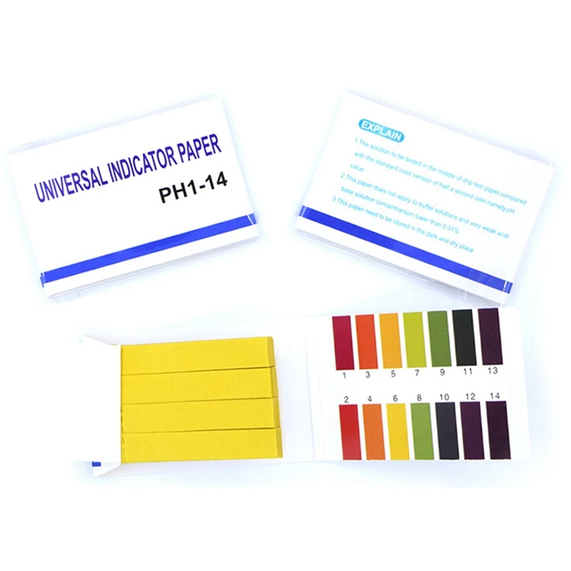 100 Pieces of PH Meter PH Indicator Paper Indicator Paper 1-14 Paper Litmus Tester Analytical Instrument
100 Pieces of PH Meter PH Indicator Paper Indicator Paper 1-14 Paper Litmus Tester Analytical Instrument