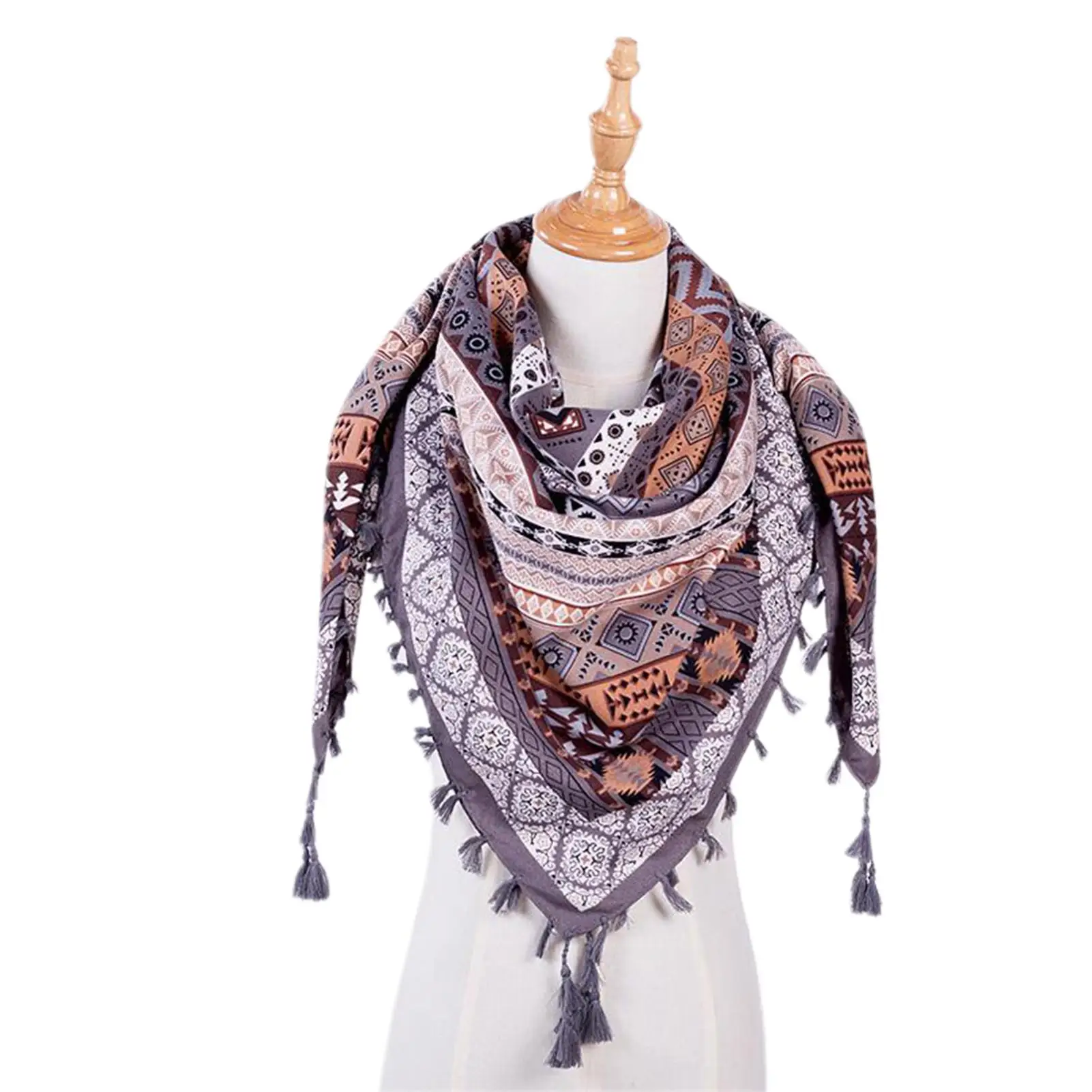 Boho Women Winter Neck Wrap Long Warm Scarf Ethnic Print Triangle Tassel Shawl
Boho Women Winter Neck Wrap Long Warm Scarf Ethnic Print Triangle Tassel Shawl