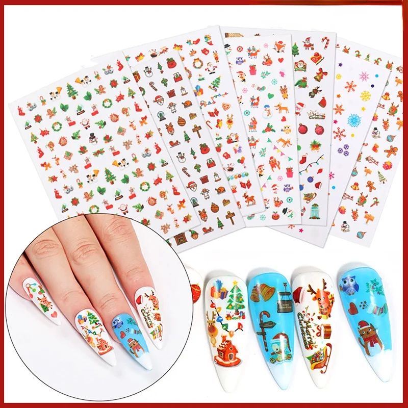 ANYLADY Nail Sticker Christmas Art Decoration 1 Box Nail Decals Mini Cartoon Pattern Colorful and White Snowflakes Professional
ANYLADY Nail Sticker Christmas Art Decoration 1 Box Nail Decals Mini Cartoon Pattern Colorful and White Snowflakes Professional