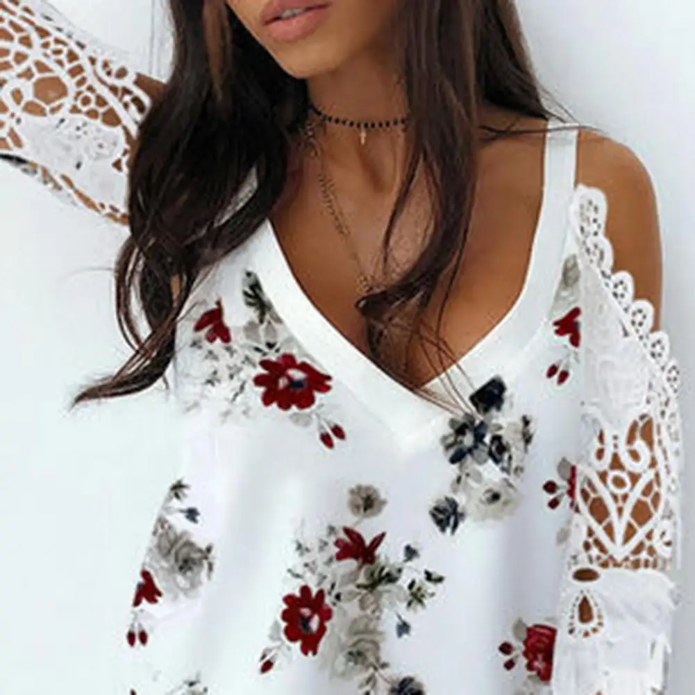 Summer Women Shirt V Neck Tops Off Shoulder Polyester Women Half Sleeve Printing V Neck T-shirt
Summer Women Shirt V Neck Tops Off Shoulder Polyester Women Half Sleeve Printing V Neck T-shirt