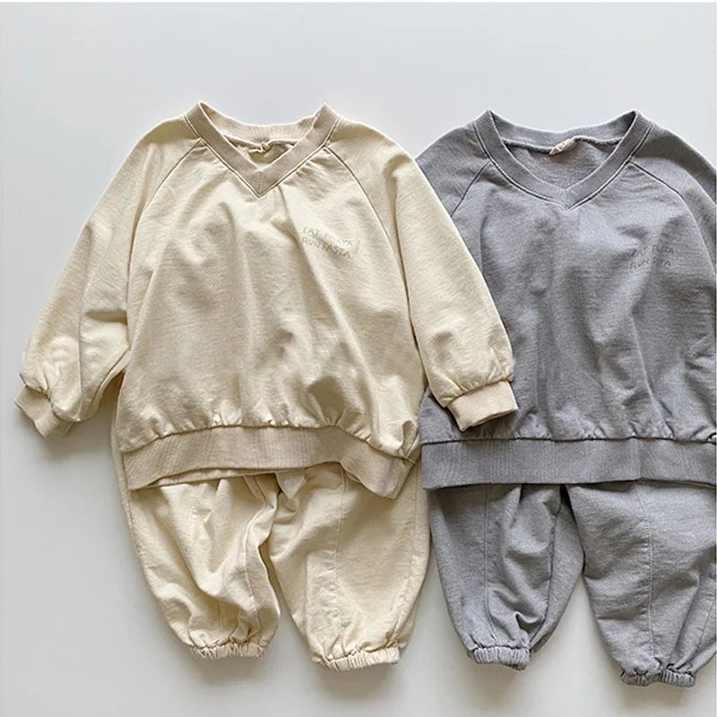 New Set Baby Boy Solid Sweatshirt Long Sleeve Tops + Pants 2pcs Baby Clothes Set Autumn Children Suit Kids Casual Pullover 2021
New Set Baby Boy Solid Sweatshirt Long Sleeve Tops + Pants 2pcs Baby Clothes Set Autumn Children Suit Kids Casual Pullover 2021