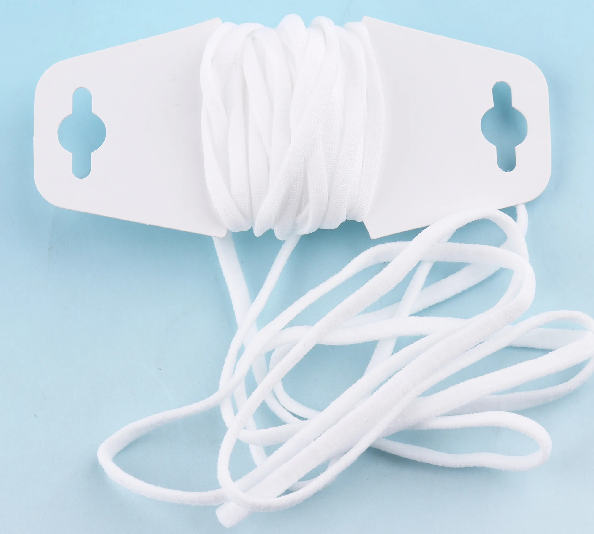5mm White Elastic cord 50yards Stretch Cord Spool Flat Elastic Bands Sewing Elastic rope for Knitting DIY Accessories
5mm White Elastic cord 50yards Stretch Cord Spool Flat Elastic Bands Sewing Elastic rope for Knitting DIY Accessories