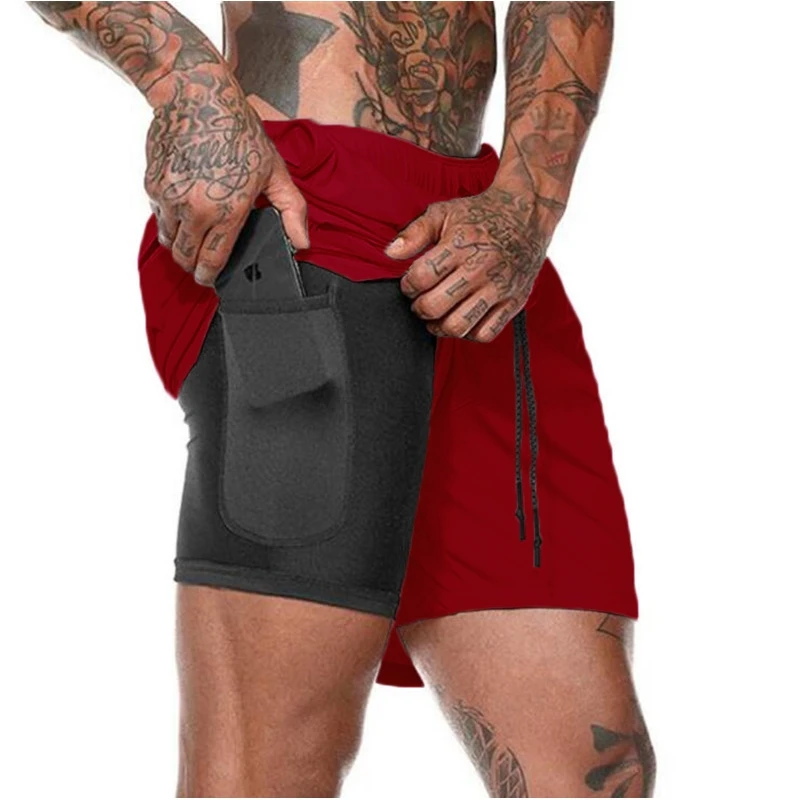 Muscle fitness men's shorts quick drying sports pants summer outdoor running breathable double pants
Muscle fitness men's shorts quick drying sports pants summer outdoor running breathable double pants