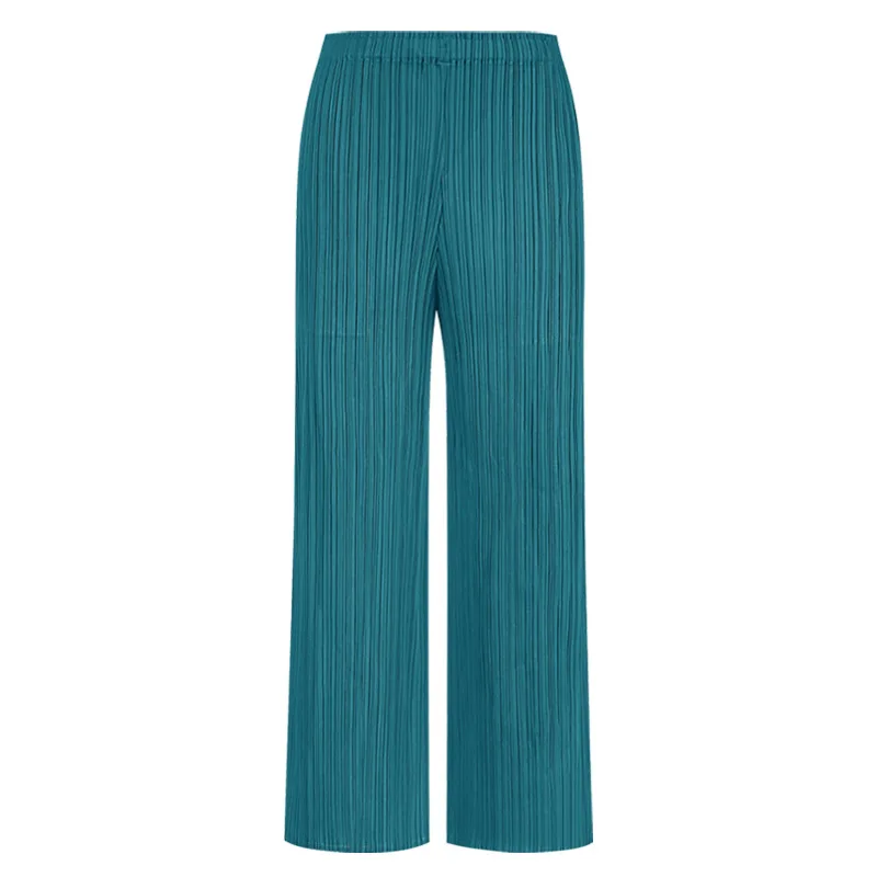 Issey Miyake women's pleated casual pants simple and versatile loose and comfortable stretch cropped trousers straight-leg pants
Issey Miyake women's pleated casual pants simple and versatile loose and comfortable stretch cropped trousers straight-leg pants