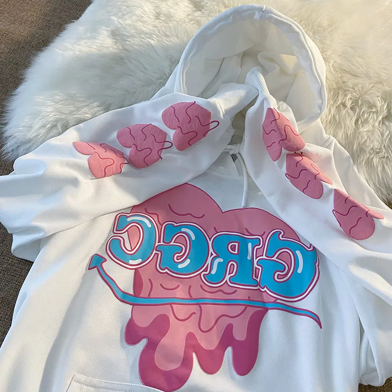 Japanese Sweet Love Print Women Hoodies Korean Kawaii Autumn Long Sleeve Sweatshirts Vintage Hooded Streetwear Harajuku Hoodie
Japanese Sweet Love Print Women Hoodies Korean Kawaii Autumn Long Sleeve Sweatshirts Vintage Hooded Streetwear Harajuku Hoodie