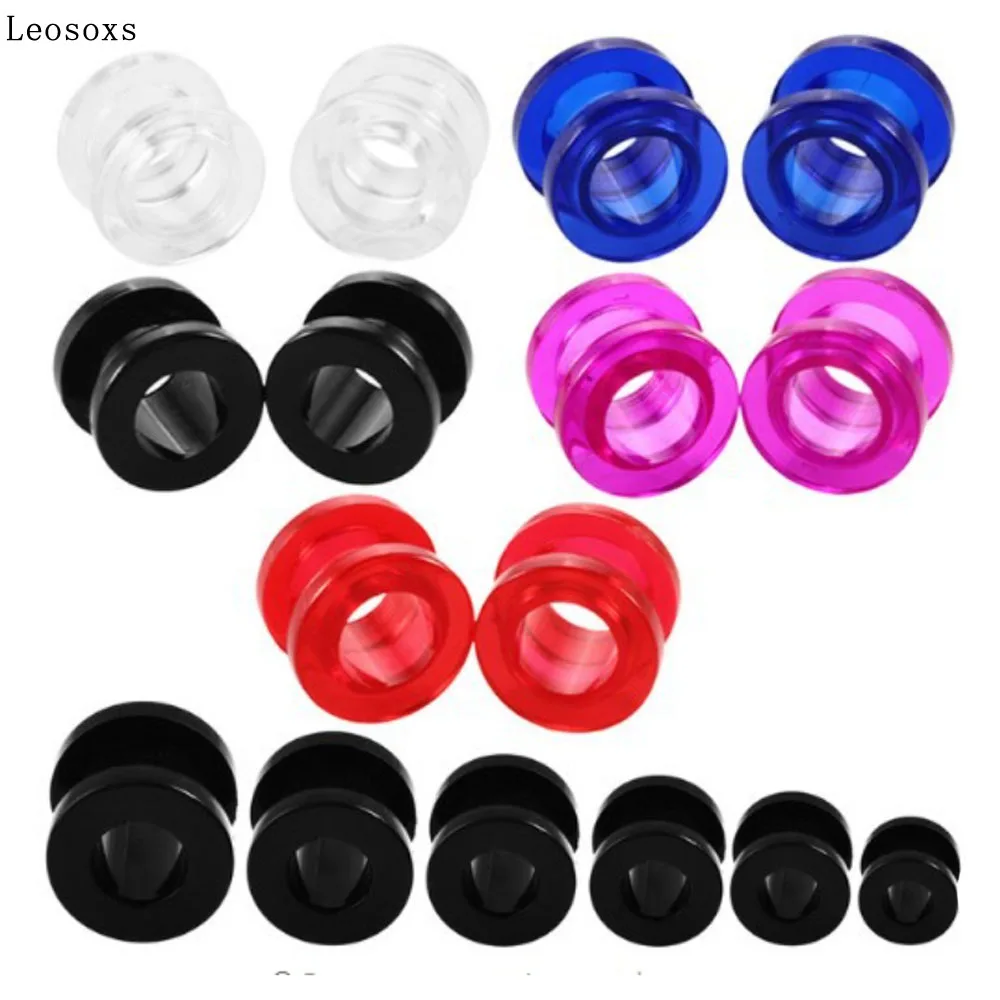 Leosoxs 1piece New hollow channel pulley color acrylic auricle cylindrical white black ear expansion jewelry
Leosoxs 1piece New hollow channel pulley color acrylic auricle cylindrical white black ear expansion jewelry