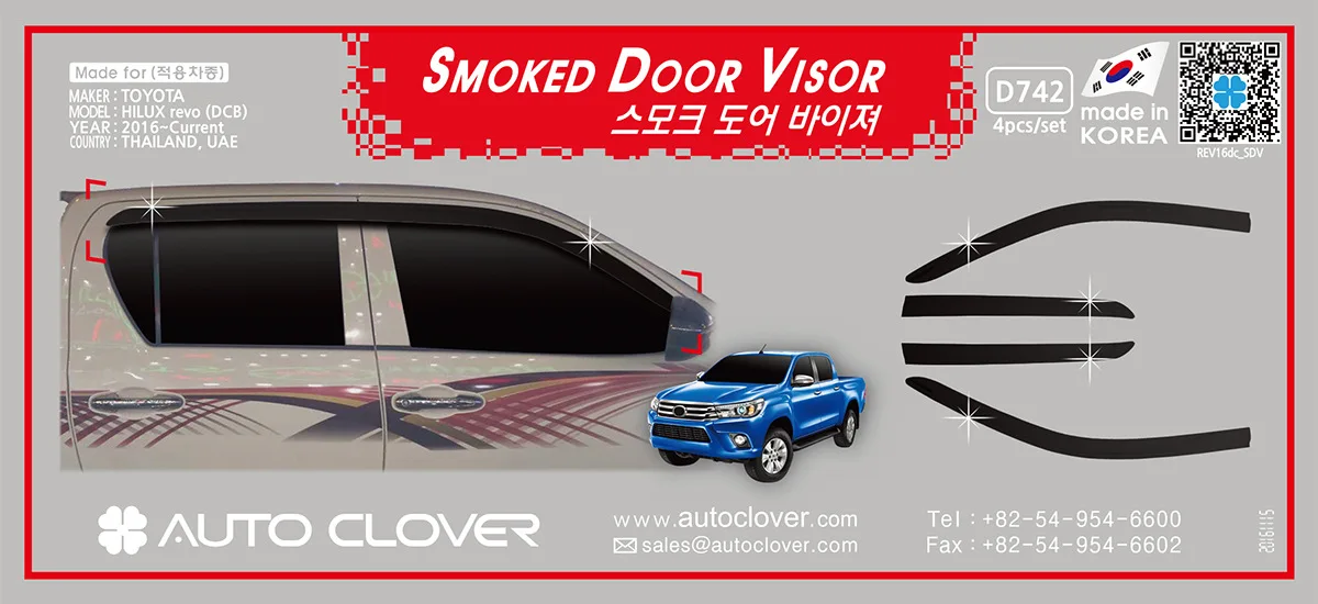 Chrome door visor side window deflector shade sun rain shield silver trips eaves for Toyota Hilux Revo
Chrome door visor side window deflector shade sun rain shield silver trips eaves for Toyota Hilux Revo