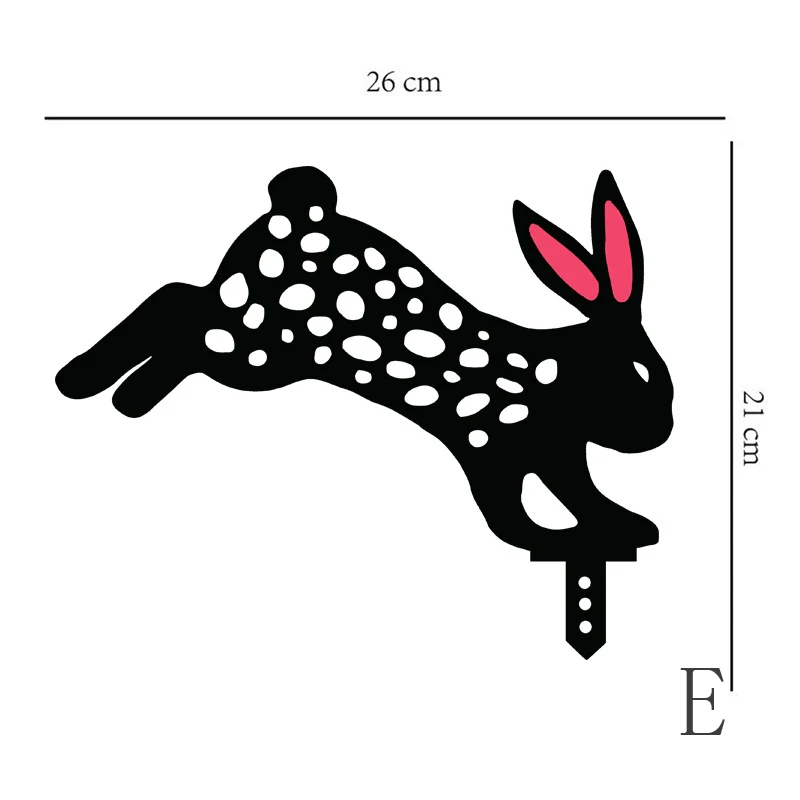 Cute Rabbit Garden Decoration Yard Art Decor Outdoor Backyard Lawn Lifelike Rabbit Stakes Ornaments Garden Silhouette Stakes
Cute Rabbit Garden Decoration Yard Art Decor Outdoor Backyard Lawn Lifelike Rabbit Stakes Ornaments Garden Silhouette Stakes