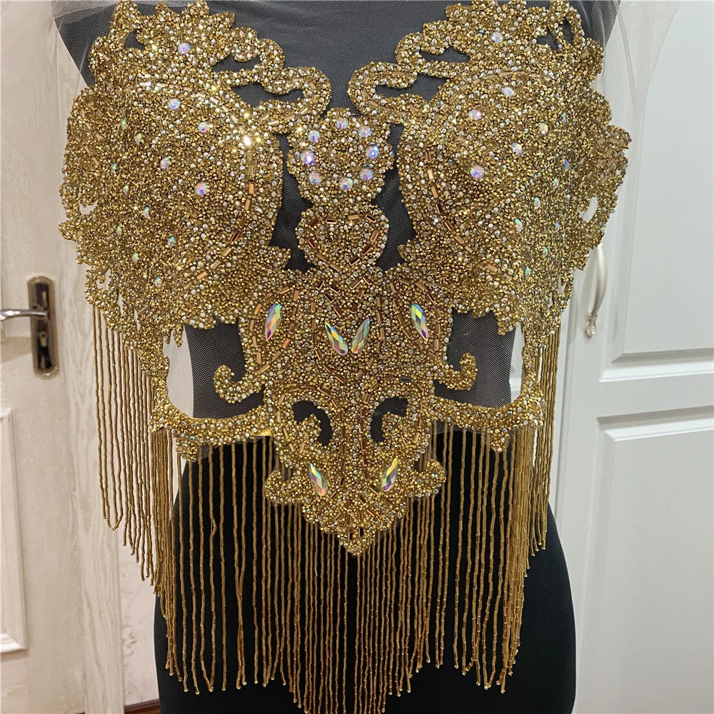 New Fashion Motif Hot Fix Rhinestones Embellishment Iron on DIY Patches of African Collar
New Fashion Motif Hot Fix Rhinestones Embellishment Iron on DIY Patches of African Collar