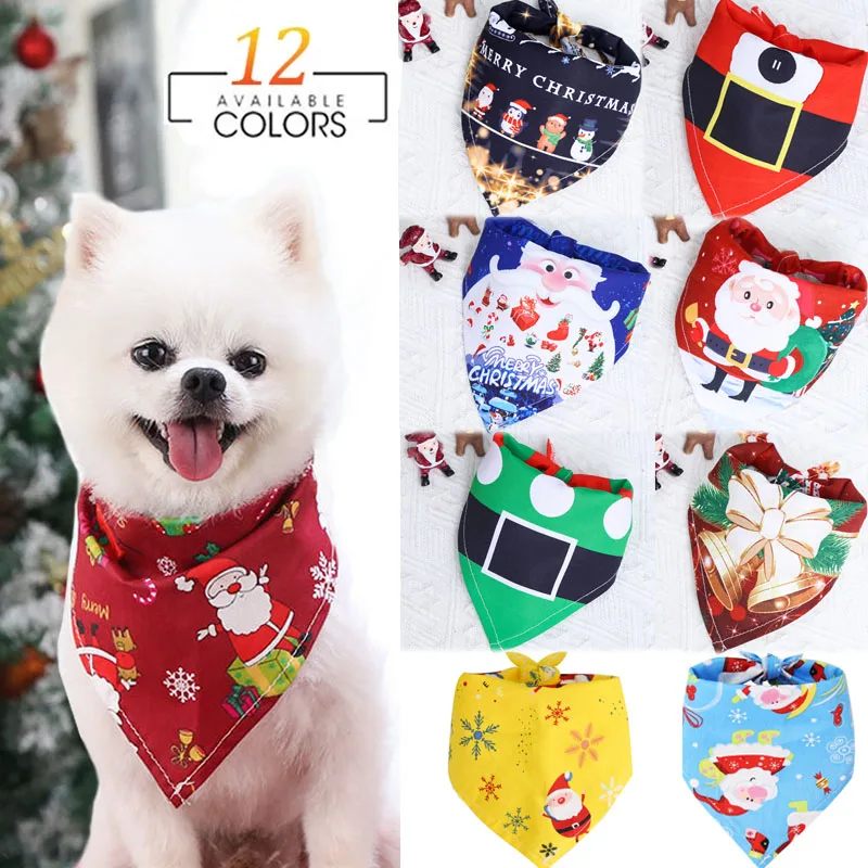 Christmas Pet Bandanas Collar for Dogs Cats Cotton Triangular Bibs Scarf Collar with Santa ClausPattern for Puppy Accessories
Christmas Pet Bandanas Collar for Dogs Cats Cotton Triangular Bibs Scarf Collar with Santa ClausPattern for Puppy Accessories
