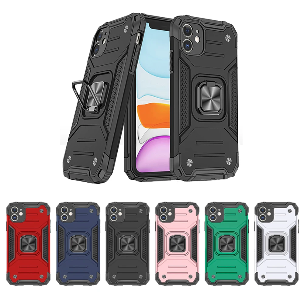 Чехол-Броня HS для iPhone 12 Pro Max 11 XR XS 7P 8P SE2020 с подставкой военный класс защита от