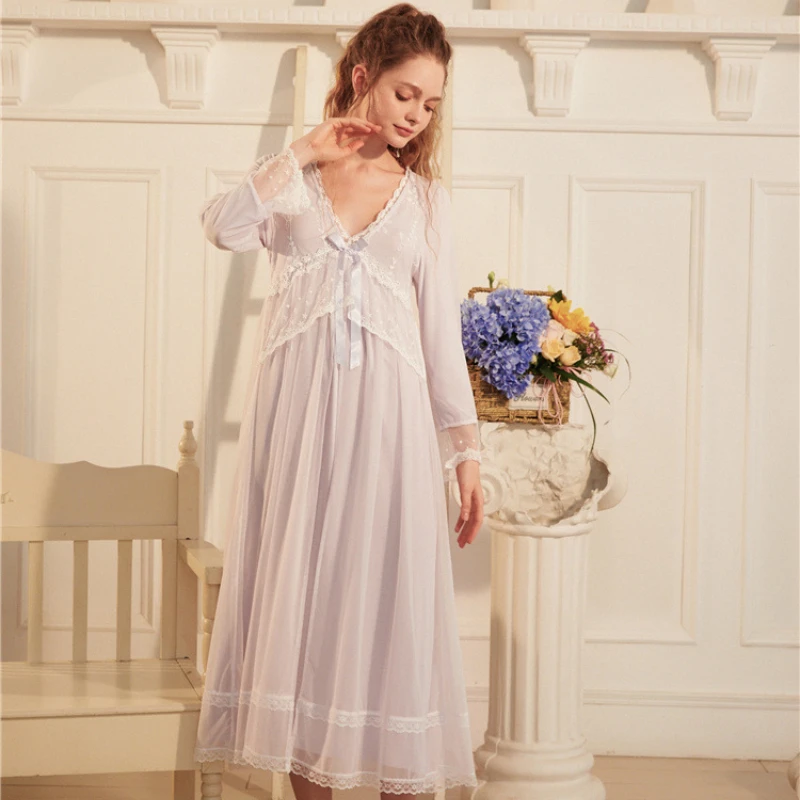 Victorian Night Dress Women Cotton Vintage Nightgowns Long Lace Mesh Fairy Negligee Peignoir Princess Sleepwear Lolita Nightwear
Victorian Night Dress Women Cotton Vintage Nightgowns Long Lace Mesh Fairy Negligee Peignoir Princess Sleepwear Lolita Nightwear