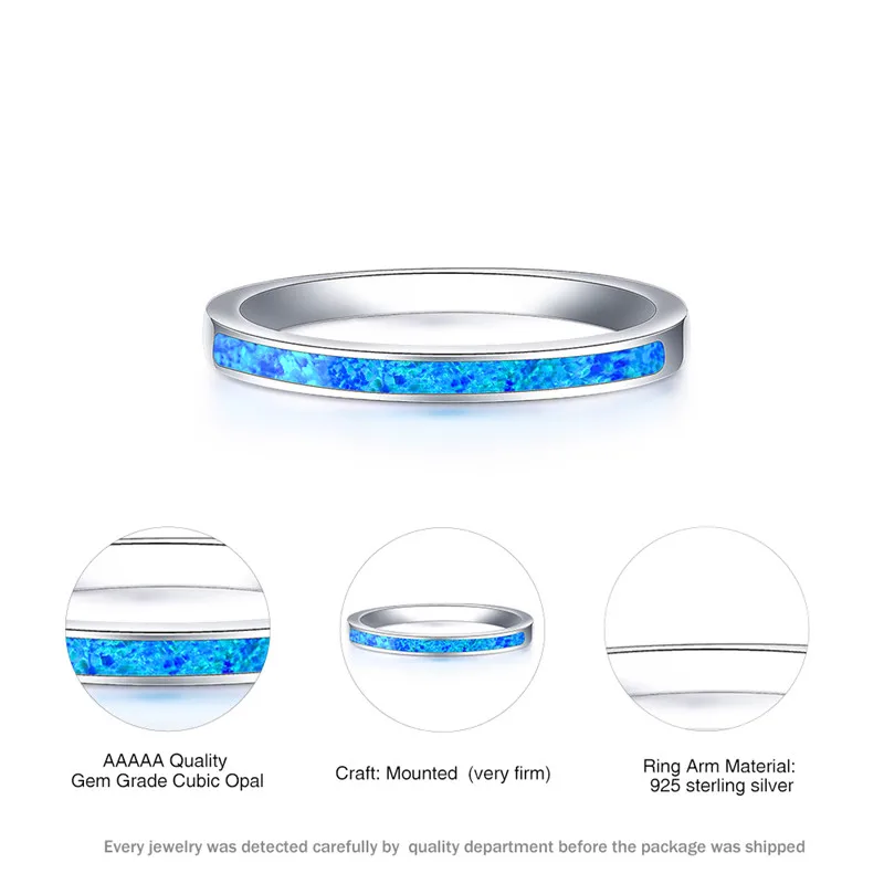 Luxury Male Female Blue White Opal Jewelry Classic Silver Color Wedding Ring Simple Round Thin Engagement Rings For Women Men
Luxury Male Female Blue White Opal Jewelry Classic Silver Color Wedding Ring Simple Round Thin Engagement Rings For Women Men