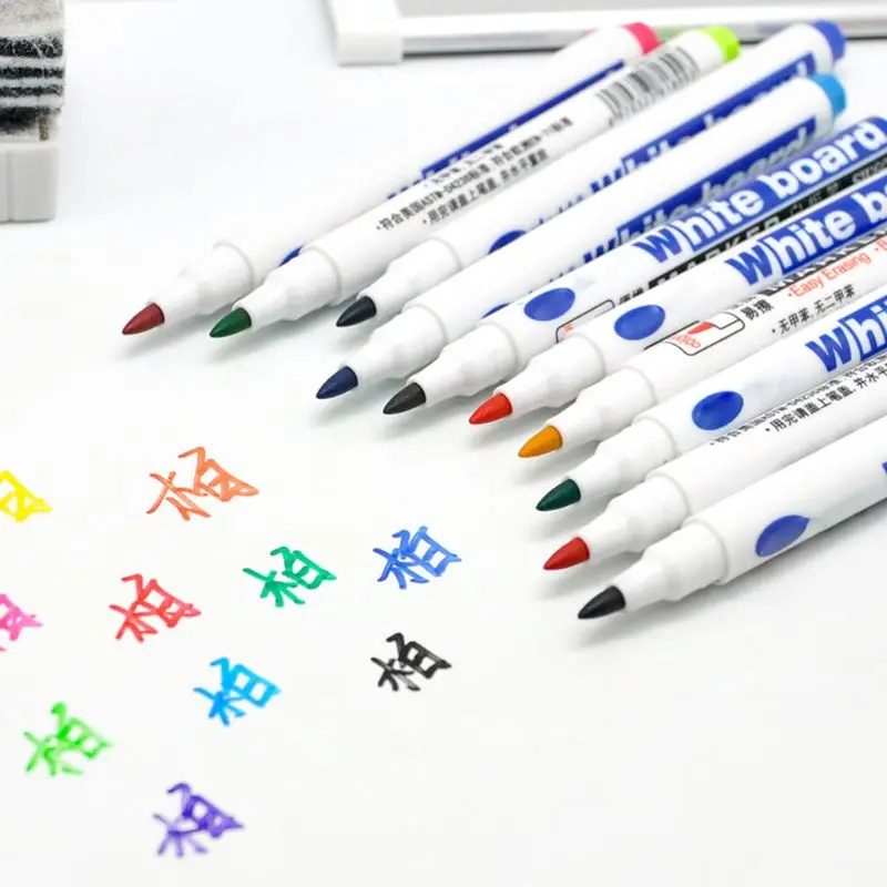 10 Colors Erasable Whiteboard Marker Pen Non Toxic Sign Fine Nib Office School Q1JC
10 Colors Erasable Whiteboard Marker Pen Non Toxic Sign Fine Nib Office School Q1JC