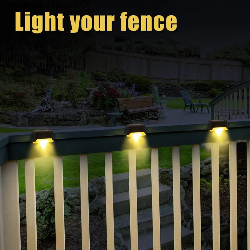 LED Solar Lamp Path Stair Outdoor Lights Waterproof Wall Light Garden Landscape Step Deck Lights Balcony Fence Solar Light
LED Solar Lamp Path Stair Outdoor Lights Waterproof Wall Light Garden Landscape Step Deck Lights Balcony Fence Solar Light