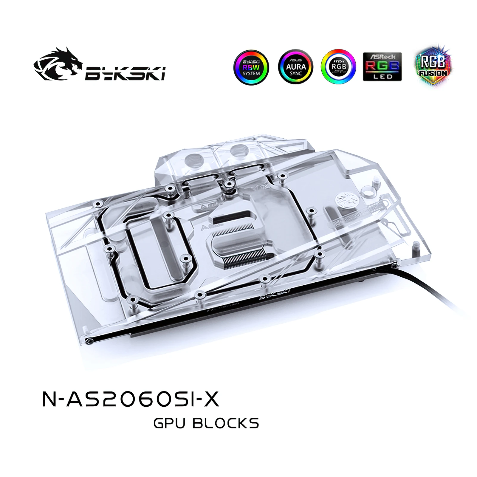 Блок водяного охлаждения Bykski для ASUS RTX 2060 O6G SI процессор GPU с функцией