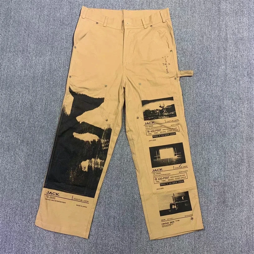 Travis Scott Pants New Men Women High Quality Poster Printing Cactus Jack Sweatpants Casual Trousers Outdoor Overalls Pants
Travis Scott Pants New Men Women High Quality Poster Printing Cactus Jack Sweatpants Casual Trousers Outdoor Overalls Pants