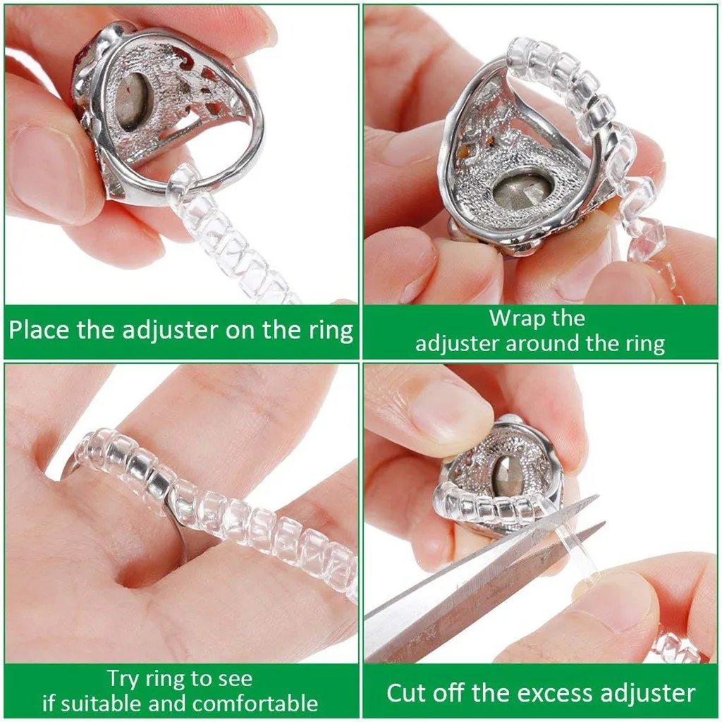15PCS Transparent Ring Regulator Practical DIY Ring Size Adjuster with 3 Sizes Clear Ring Sizer Resizer Fit for Loose Rings
15PCS Transparent Ring Regulator Practical DIY Ring Size Adjuster with 3 Sizes Clear Ring Sizer Resizer Fit for Loose Rings