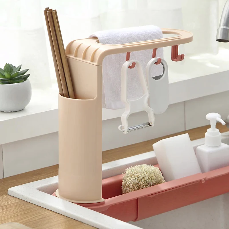 Retractable Kitchen Faucet Shelving Household Rag Sponge Brush Draining Water Shelf Sink Storage Shelf
Retractable Kitchen Faucet Shelving Household Rag Sponge Brush Draining Water Shelf Sink Storage Shelf