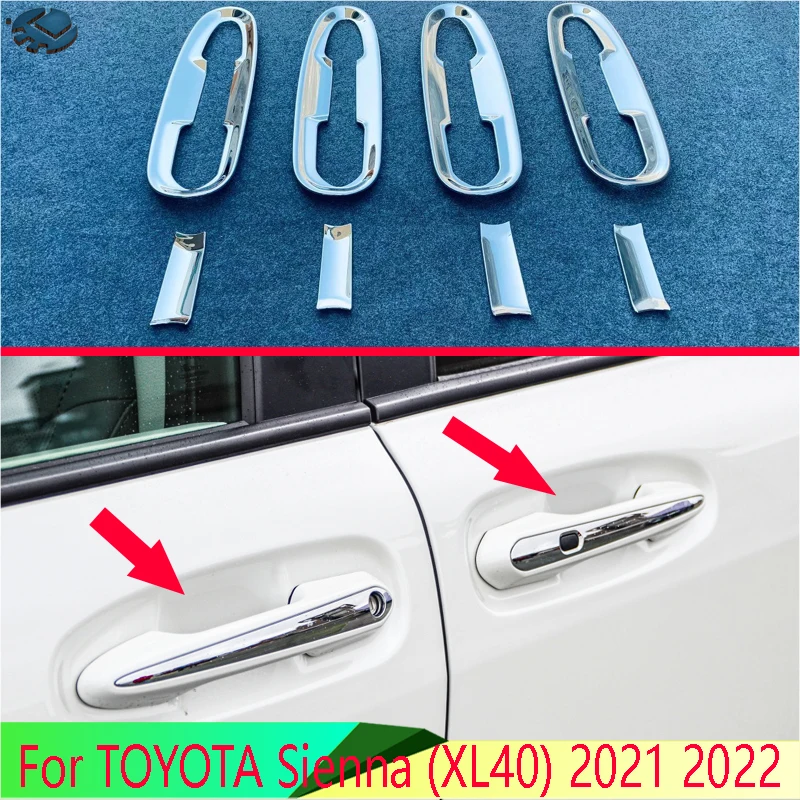 Хромированная крышка дверной ручки из АБС-пластика для TOYOTA Sienna (XL40) 2021 2022, крышка чашки, вставка для отделки полости, декоративное формование
Хромированная крышка дверной ручки из АБС-пластика для TOYOTA Sienna (XL40) 2021 2022, крышка чашки, вставка для отделки полости, декоративное формование