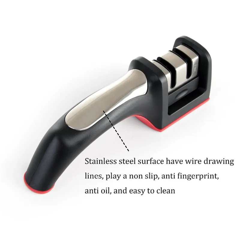 Brand Kitchen Utensils 2 Stage Professional Knife Sharpener Stainless Steel Handle Tungsten Ceramic Sharpening System
Brand Kitchen Utensils 2 Stage Professional Knife Sharpener Stainless Steel Handle Tungsten Ceramic Sharpening System
