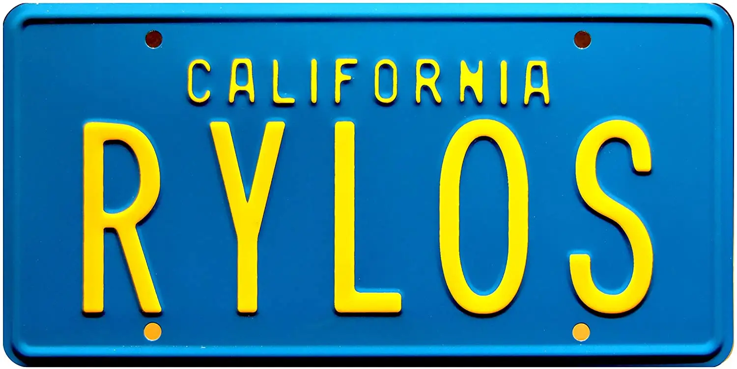 Celebrity Machines The Last Starfighter | RYLOS | Metal Stamped License Plate
Celebrity Machines The Last Starfighter | RYLOS | Metal Stamped License Plate