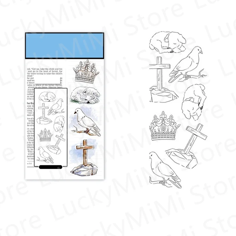 Animal Dog Bird Cross Crown Clear Stamps For DIY Making Watercolor Painting Card Scrapbooking No Metal Cutting Dies 2021 New
Animal Dog Bird Cross Crown Clear Stamps For DIY Making Watercolor Painting Card Scrapbooking No Metal Cutting Dies 2021 New