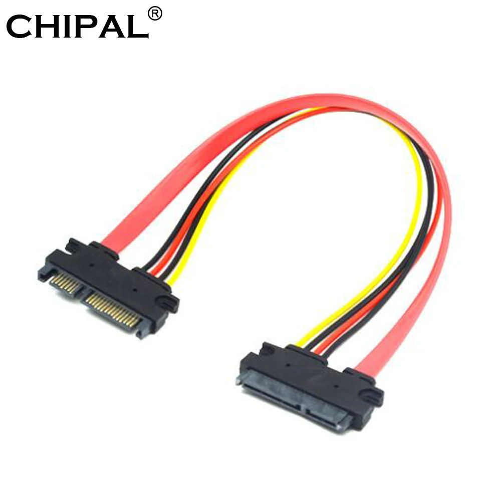 2022 CHIPAL Red 0.3M 0.5M 7+15 22Pin SATA Extension Cable Male To Female 22 Pin Serial ATA Data Power Cord for 2.5 3.5 Inch HDD
2022 CHIPAL Red 0.3M 0.5M 7+15 22Pin SATA Extension Cable Male To Female 22 Pin Serial ATA Data Power Cord for 2.5 3.5 Inch HDD