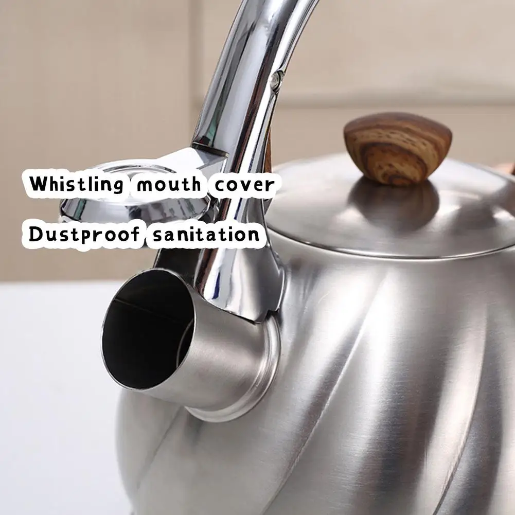 2L Stainless Steel Whistling Tea Kettle with Heat-proof Handle
2L Stainless Steel Whistling Tea Kettle with Heat-proof Handle