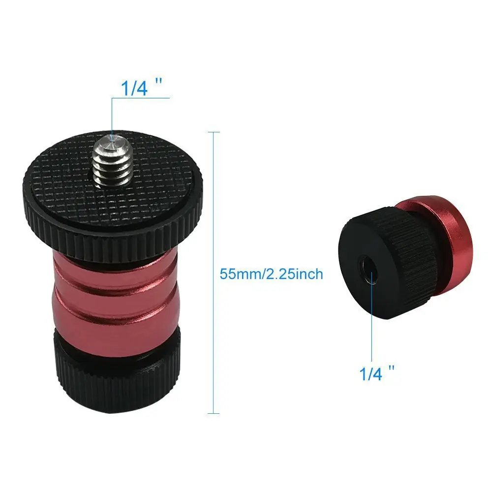 

Mini Tripod Ballhead Ball Head with 1/4" Screw for Canon Nikon Sony Camera DSLR/Quick Release