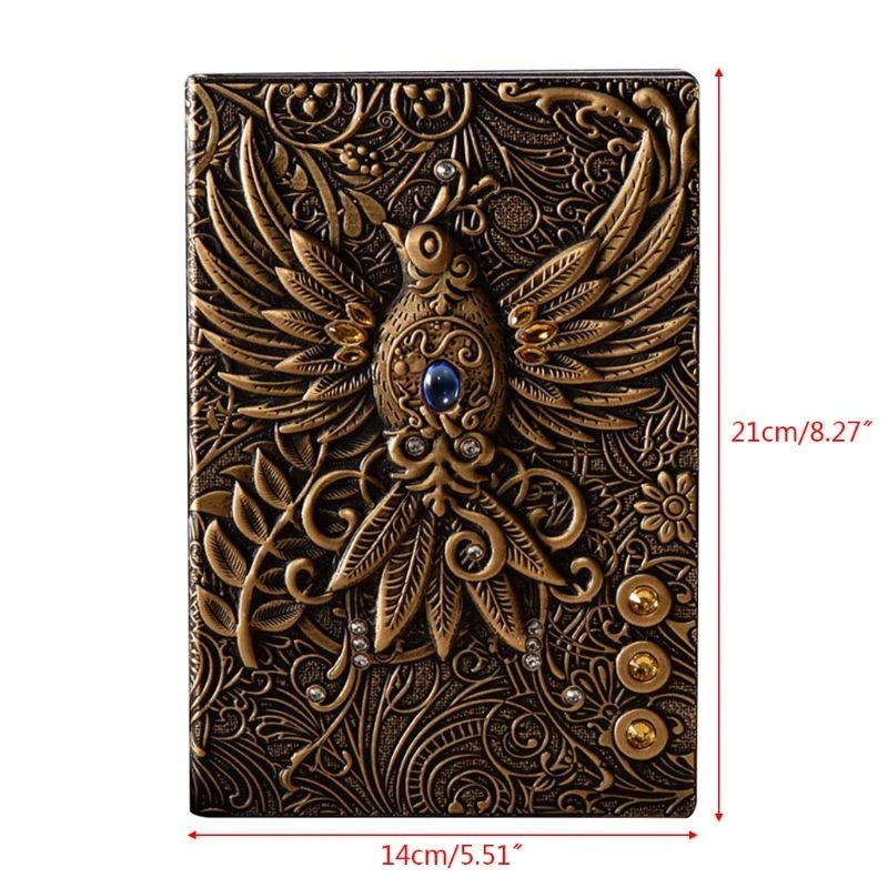 Блокнот в винтажном стиле с изображением птиц The Phenix 100 листов школьный журнал