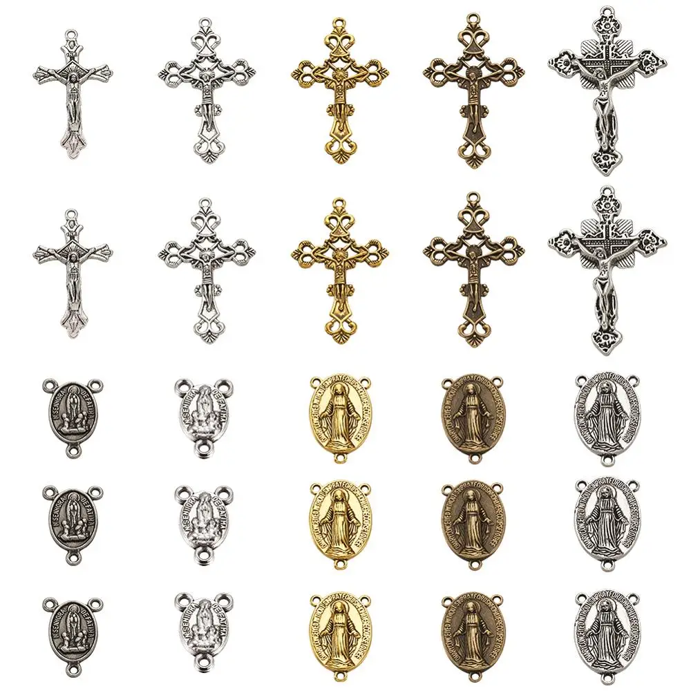 Religious Tibetan Style Crucifix Cross Alloy Pendants Charms Chandelier Links For DIY Earrings Neckalces Jewelry Making Findings
Religious Tibetan Style Crucifix Cross Alloy Pendants Charms Chandelier Links For DIY Earrings Neckalces Jewelry Making Findings