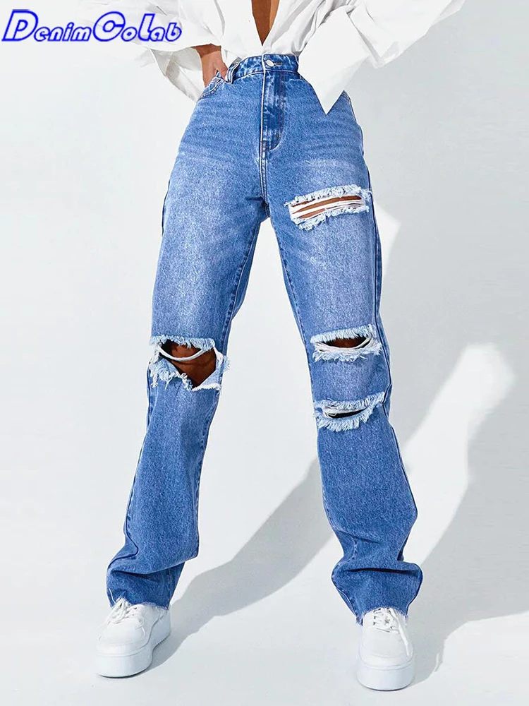 Denimcolab High Waist Straight Pant Hole Washed Jeans Woman Loose Boyfriend Jeans Ladies Cotton Streetwear Denim Pants Trousers
Denimcolab High Waist Straight Pant Hole Washed Jeans Woman Loose Boyfriend Jeans Ladies Cotton Streetwear Denim Pants Trousers
