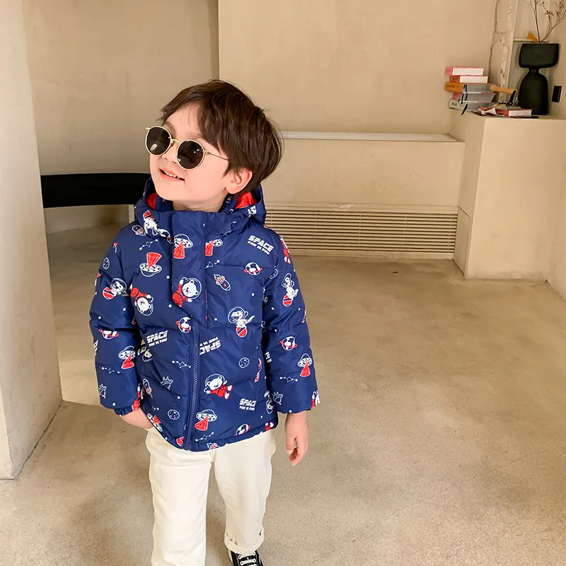 New 2021 Winter Suit For Children Baby Thick Down Jacket Soft Hooded Coat Boys Girls Print Space Bear Down Outerwear TZ864
New 2021 Winter Suit For Children Baby Thick Down Jacket Soft Hooded Coat Boys Girls Print Space Bear Down Outerwear TZ864