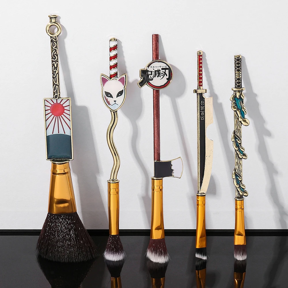 5pcs Makeup Brush Set Anime Demon Slayer Makeup Brush Tool Face Cosmetic Powder Highlight Blending Eyebrow Eyeshadow Brush Kit
5pcs Makeup Brush Set Anime Demon Slayer Makeup Brush Tool Face Cosmetic Powder Highlight Blending Eyebrow Eyeshadow Brush Kit