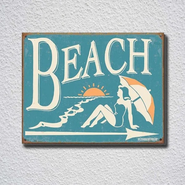 Beach " Distressed Vintage Look Surf Surfing Surfboard Tin Sign Metal Sign Metal Poster Metal Decor Metal Painting Wall Sti
Beach " Distressed Vintage Look Surf Surfing Surfboard Tin Sign Metal Sign Metal Poster Metal Decor Metal Painting Wall Sti