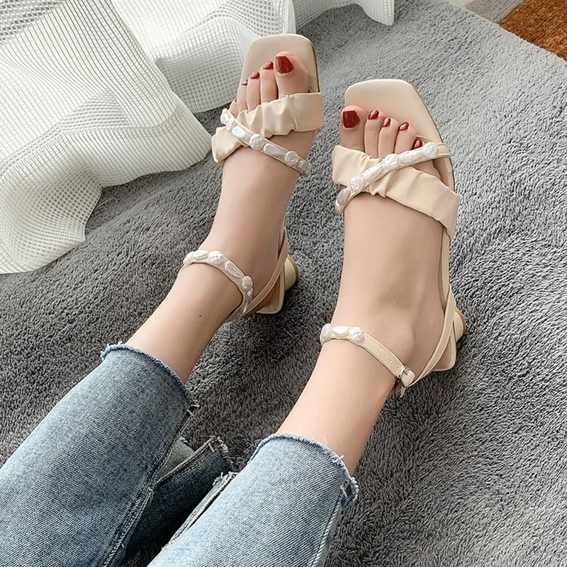 Pleated Sandals Women High Heels Pumps Chunky Heel Women's Banquet Shoes Waterproof Platform Toe Sandals Green Size 40
Pleated Sandals Women High Heels Pumps Chunky Heel Women's Banquet Shoes Waterproof Platform Toe Sandals Green Size 40