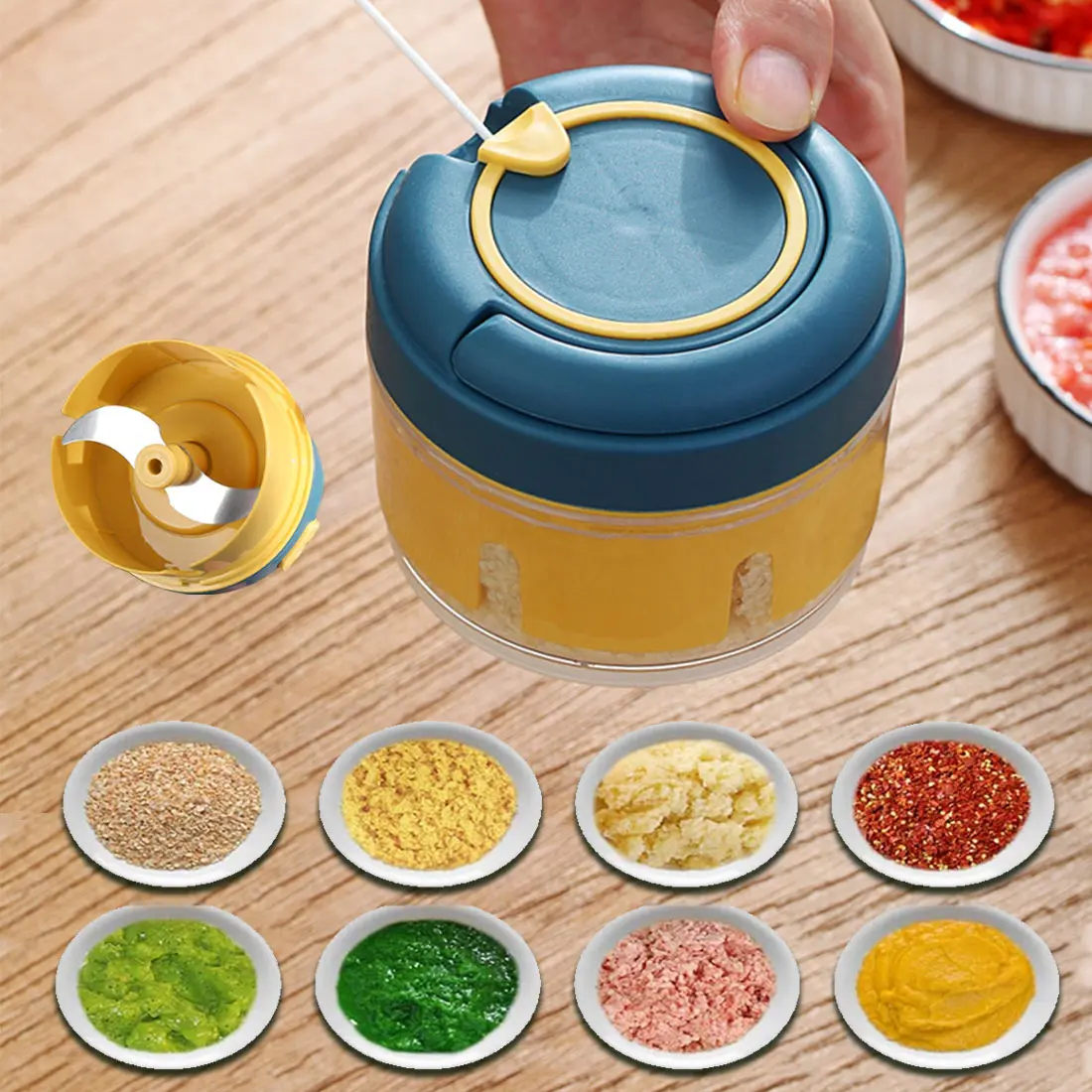 Multifunctional portable garlic meat grinder manual vegetable ginger garlic chopper fast meat chopper kitchen accessory tool
Multifunctional portable garlic meat grinder manual vegetable ginger garlic chopper fast meat chopper kitchen accessory tool