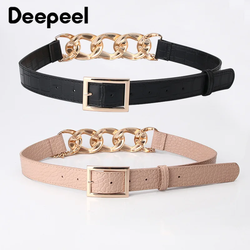 Deepeel 1pc 3*100cm Women's Leather Belt Decorative Corset Belts Fashion Metal Ring Chain Stitching Female Clothing Accessories
Deepeel 1pc 3*100cm Women's Leather Belt Decorative Corset Belts Fashion Metal Ring Chain Stitching Female Clothing Accessories