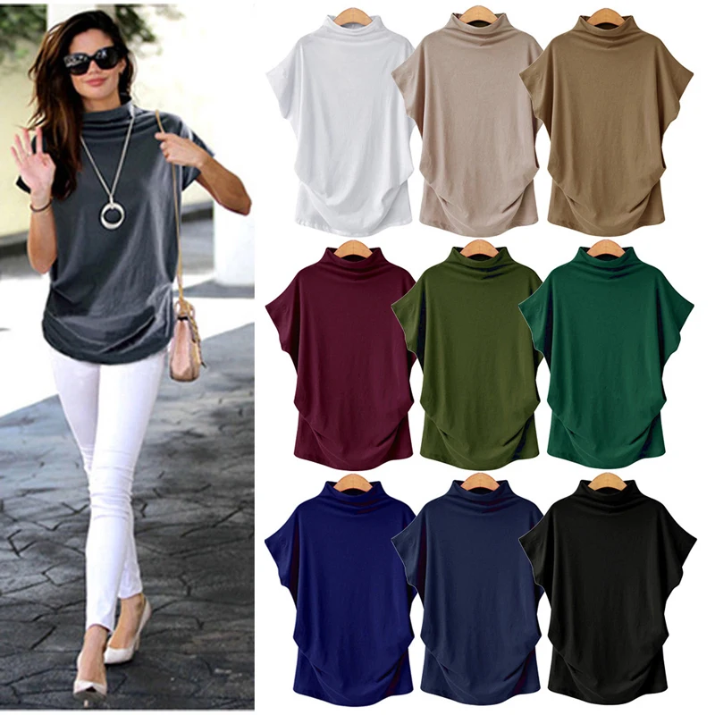 Flash Sale Woman T-Shirts Bat Sleeve T Shirt Women Summer Women'S Turtleneck New Products Ladies Clothing
Flash Sale Woman T-Shirts Bat Sleeve T Shirt Women Summer Women'S Turtleneck New Products Ladies Clothing