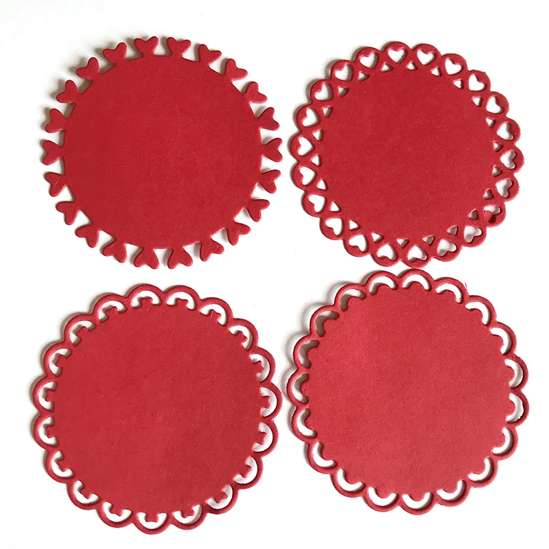 Lace Heart Doily 4pcs Set Metal cutting dies cut die mold card Scrapbook paper craft knife mould blade punch stencils
Lace Heart Doily 4pcs Set Metal cutting dies cut die mold card Scrapbook paper craft knife mould blade punch stencils