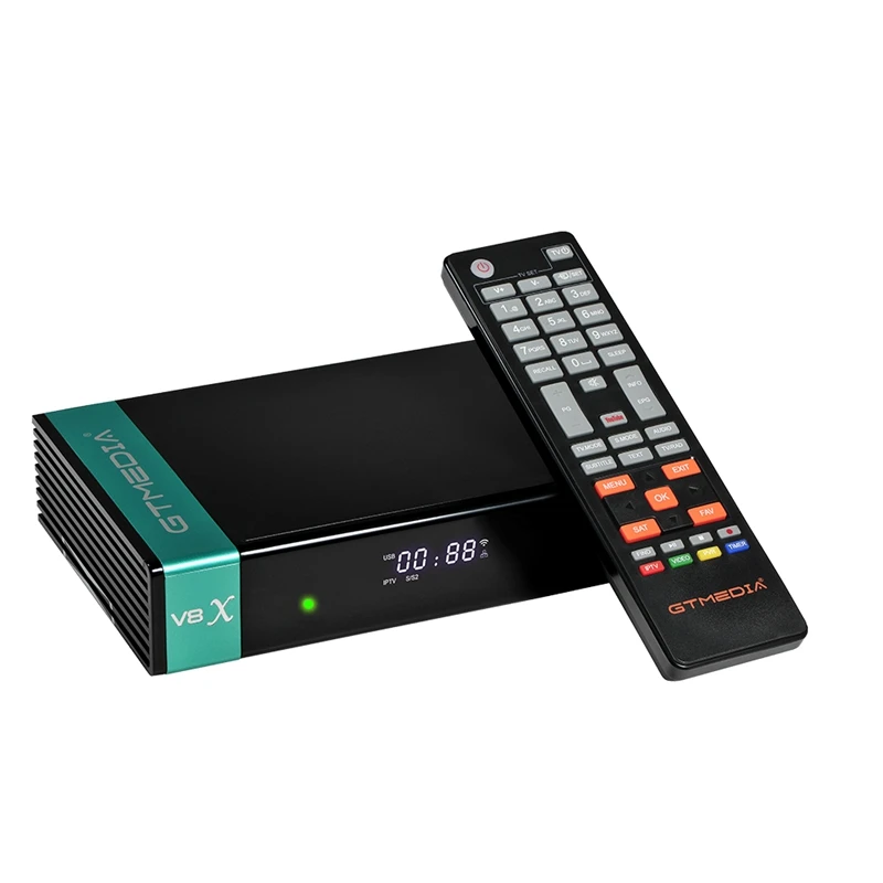 Gtmedia V8X DVB S2 Satellite Receiver Builtin Wifi Support H.265 DVB-S/S2/S2X, VCM/ACM/Multi-Stream, AVS+(EU Plug)
Gtmedia V8X DVB S2 Satellite Receiver Builtin Wifi Support H.265 DVB-S/S2/S2X, VCM/ACM/Multi-Stream, AVS+(EU Plug)