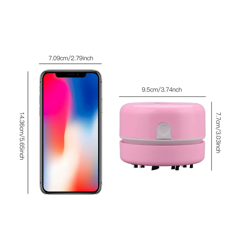 Mini Desktop Vacuum Cleaner Household Wireless 360 Auto Rotation Car Keyboard Pet Hair Office USB Recharge Vacuum Cleaner 50
Mini Desktop Vacuum Cleaner Household Wireless 360 Auto Rotation Car Keyboard Pet Hair Office USB Recharge Vacuum Cleaner 50